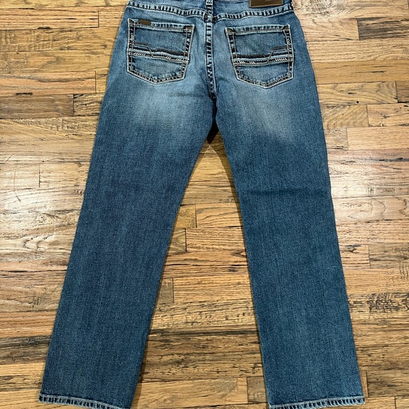Men's Ariat M5 Slim Straight Jeans - Faded Blue - Picture 4 of 4